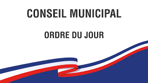 ruban bleu blanc rouge - "ordre du jour" du conseil municipal