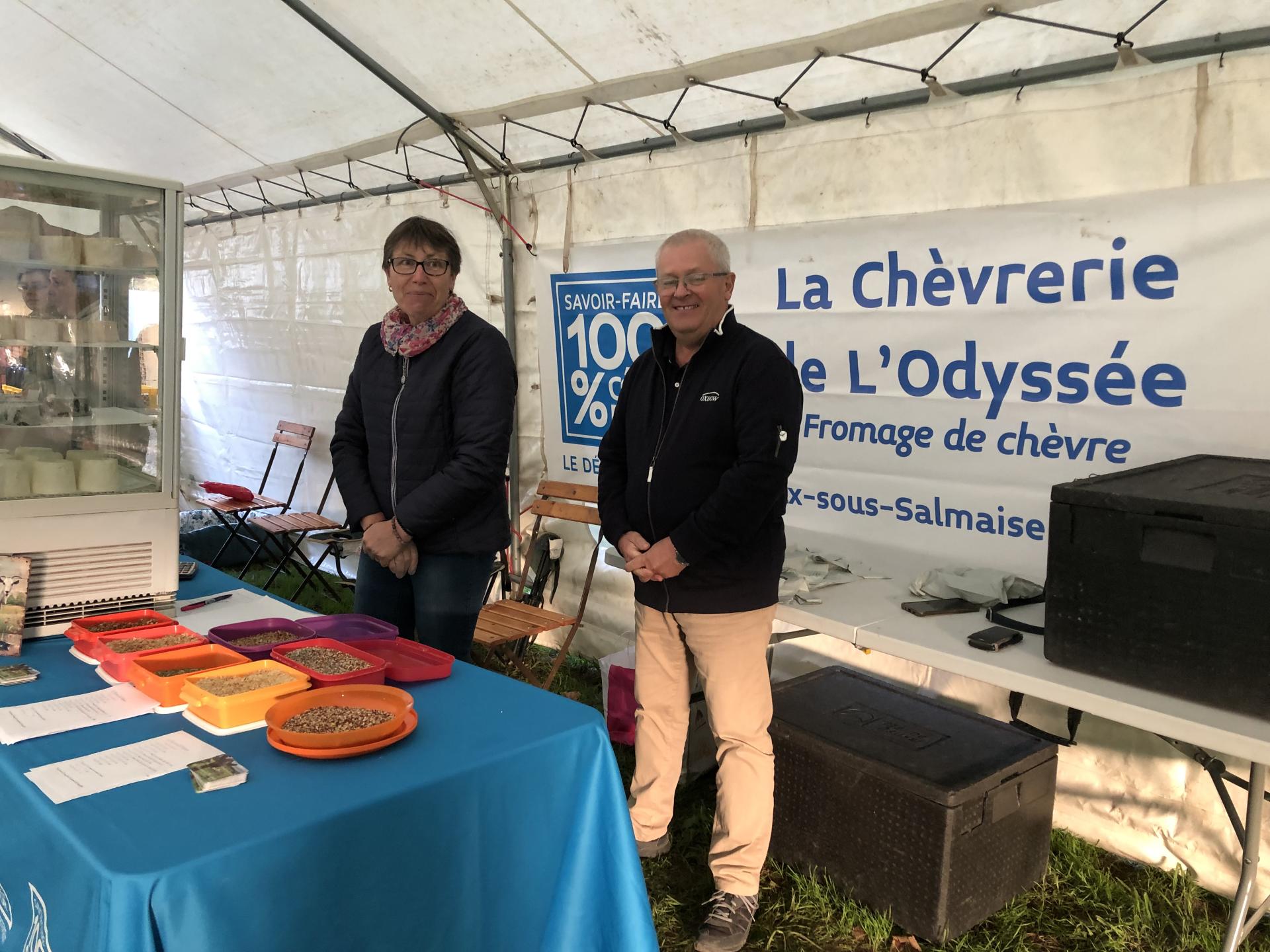 un homme une femme chèvrerie de l'odyssée